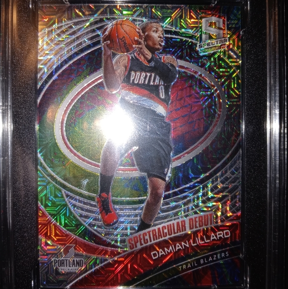 Damian lillard meta prizm card /25 spectra basketball 2020-21 graded sgc 9 - Picture 6 of 6